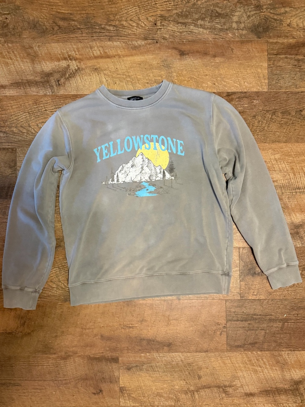 Yellowstone Graphic Crewneck Sweatshirt - Gray Large